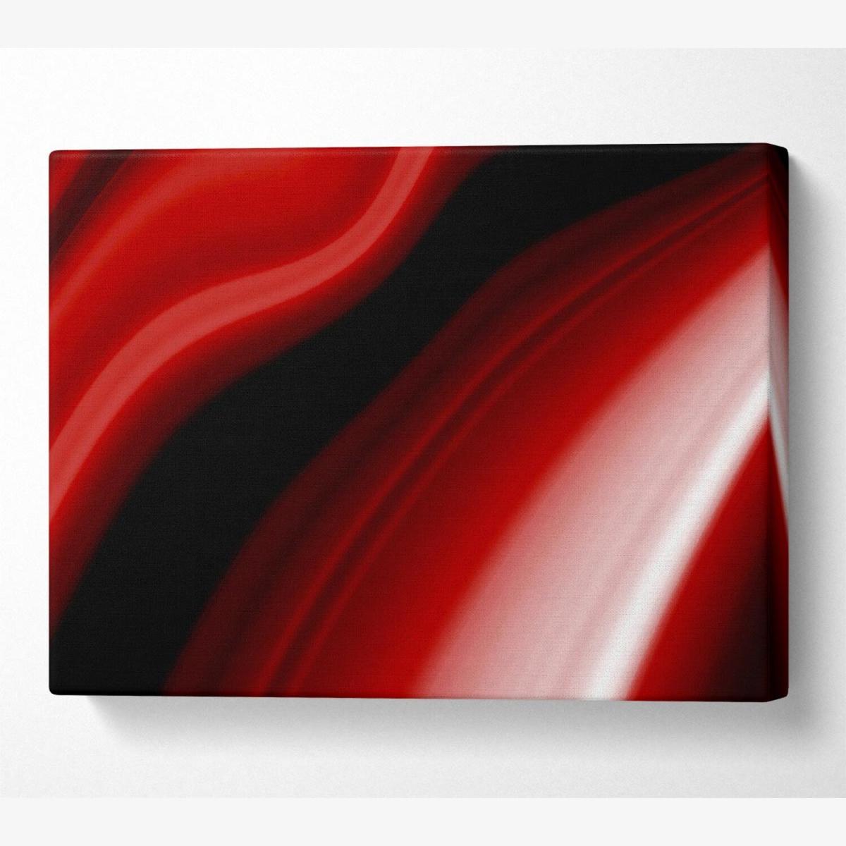 Red Streaks Canvas Print Wall Art - Yellow / 101.6cm – image 1