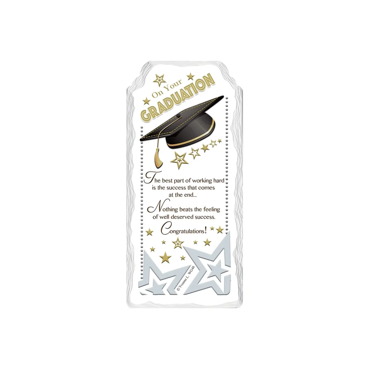 Congratulation On Your Graduation Sentimental Handcrafted Ceramic Plaque - Multi