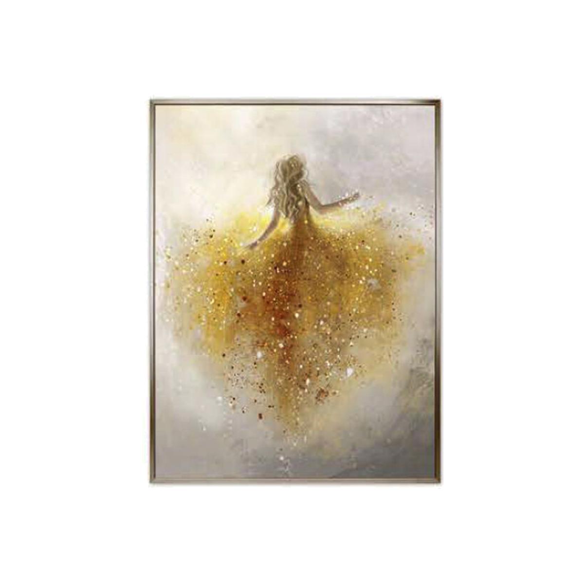 Ochre Dress Embellished Wall Art