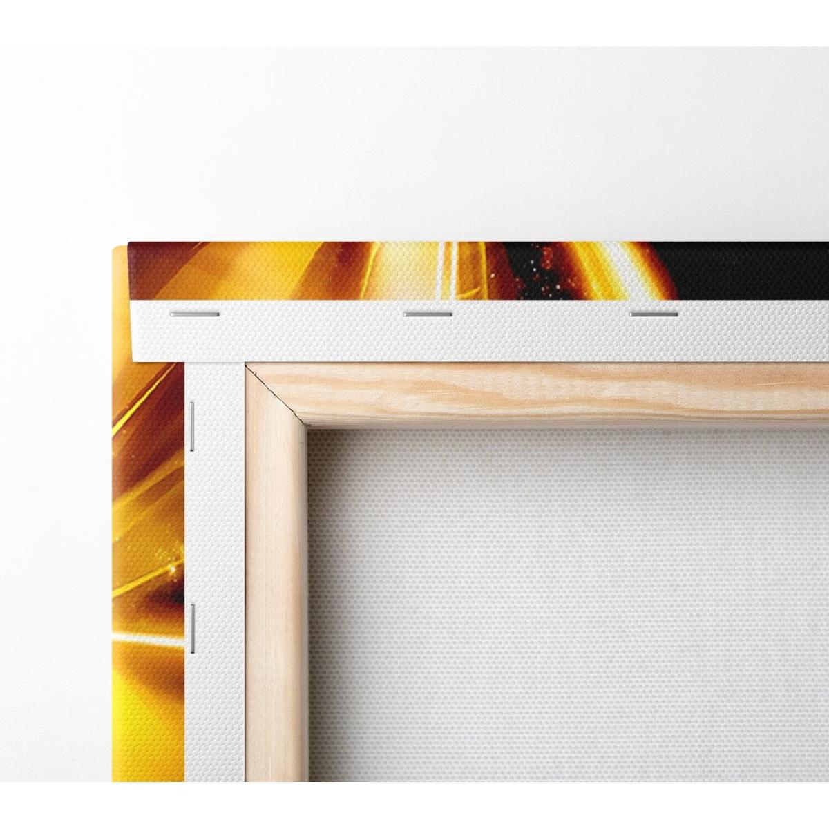 Golden Lightning Bolts Canvas Print Wall Art - Yellow / 81.28cm – image 3