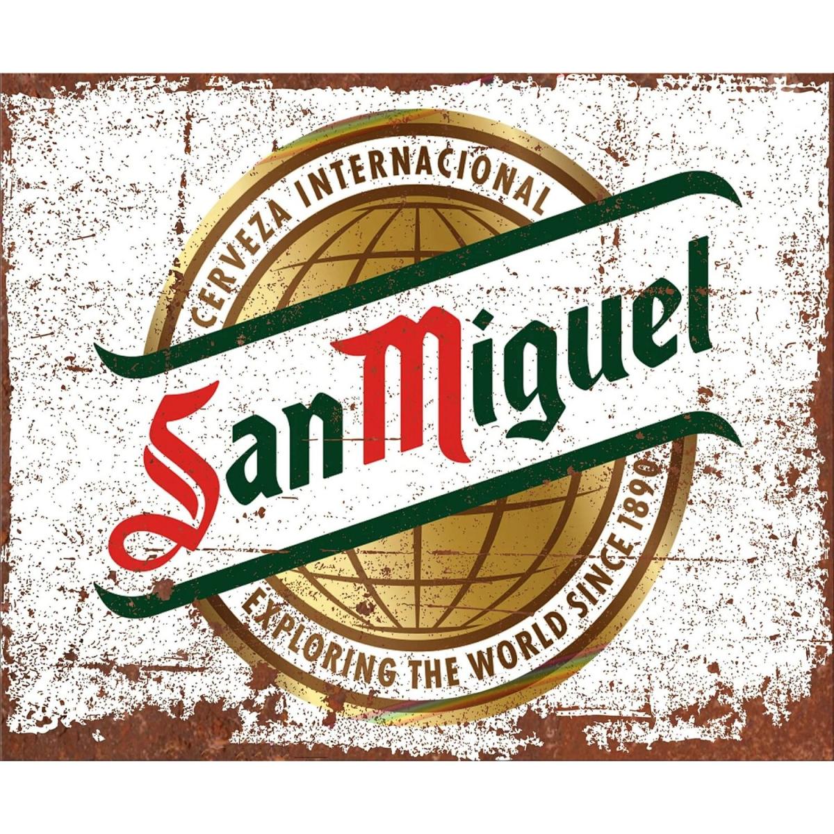 Small Metal Sign Beer San Miguel - White – image 4