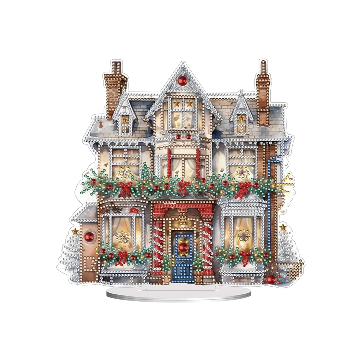 Christmas House Diamond Painting Kit - Multi – image 1