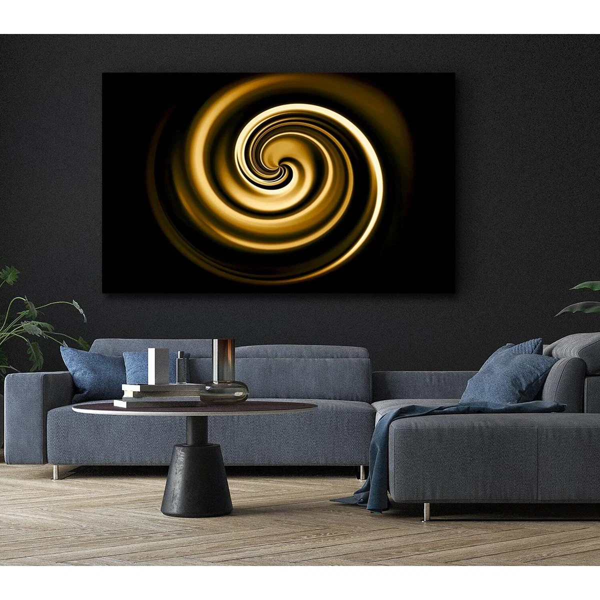 Coils Of Time Canvas Print Wall Art - Yellow / 66.04cm – image 6