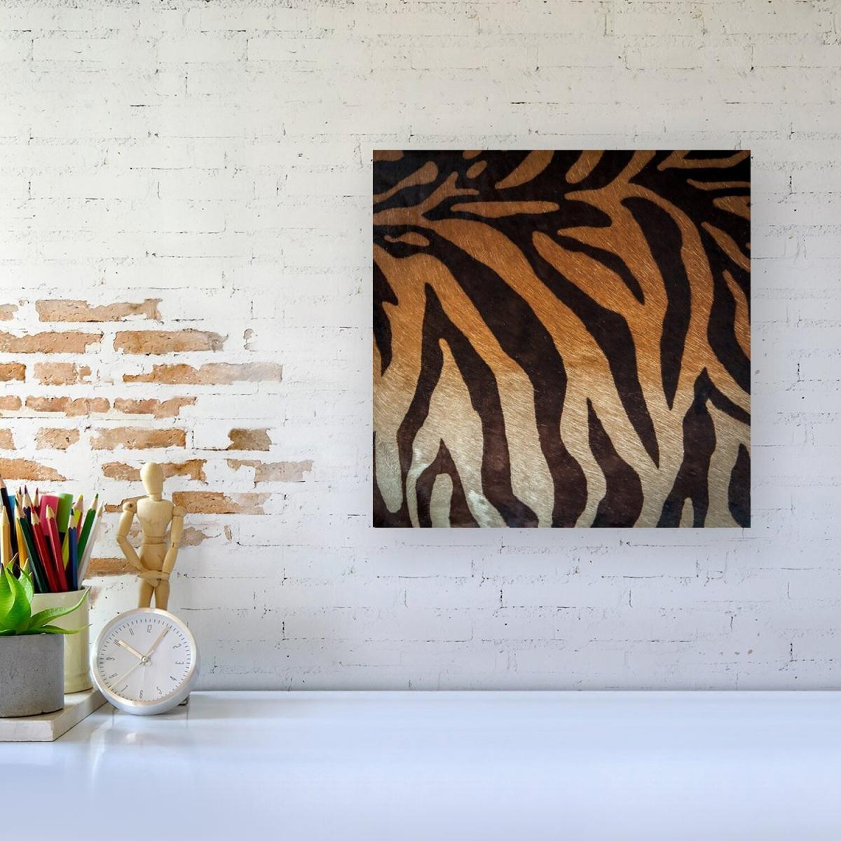 Tiger Skin Print Canvas Print - Brown / Large – image 2