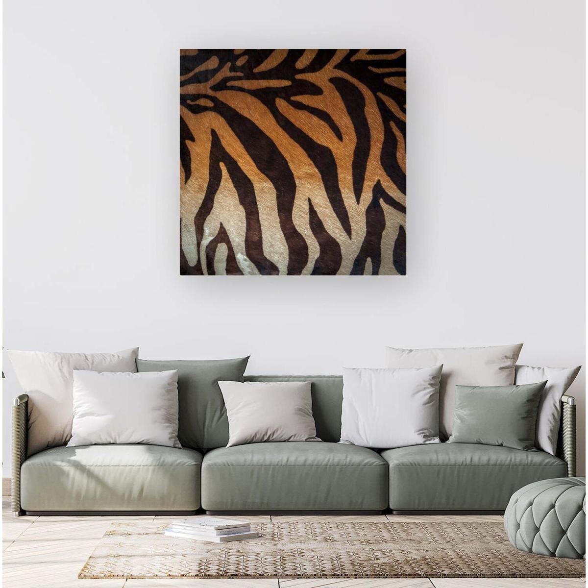 Tiger Skin Print Canvas Print - Brown / Large – image 3