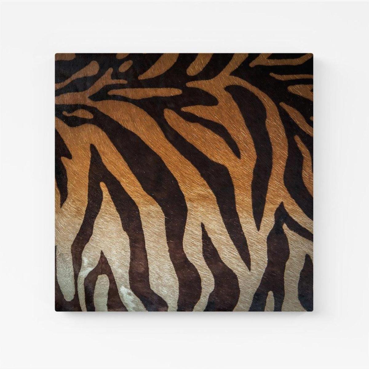 Tiger Skin Print Canvas Print - Brown / Large – image 1