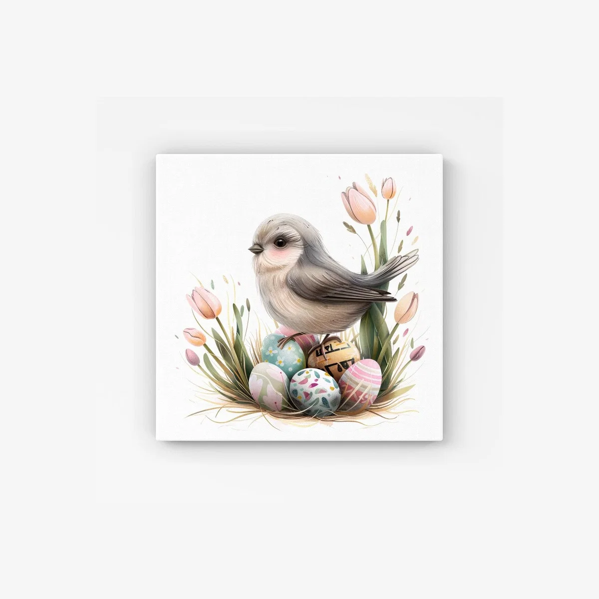 Sweet Easter Cuckoo HD Metal Print - Neutral / 40cm