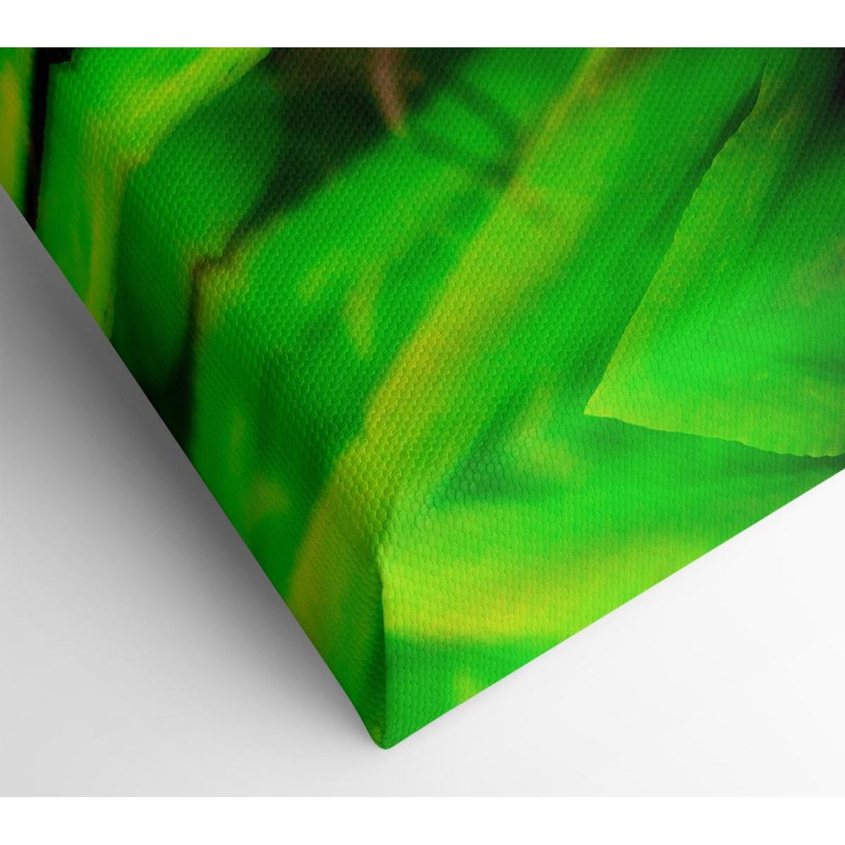 Lime Green Coil Canvas Print Wall Art - Yellow / 101.6cm – image 2