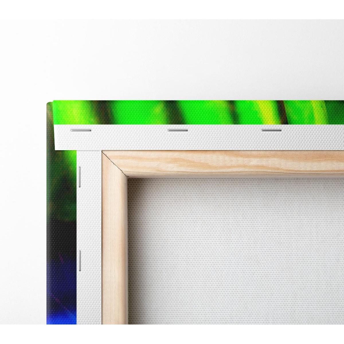 Lime Green Coil Canvas Print Wall Art - Yellow / 101.6cm – image 3