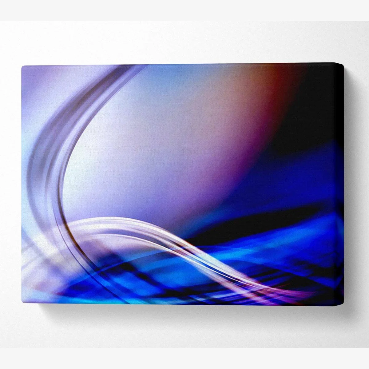 Curves Of Light Canvas Print Wall Art - Yellow / 81.28cm – image 1