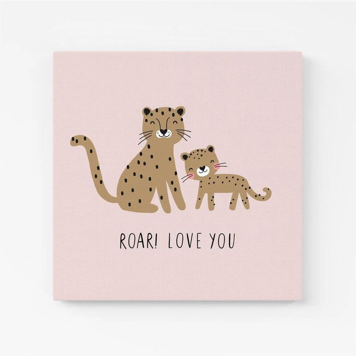 Roar! Love You Canvas Print - Pink / Large – image 1