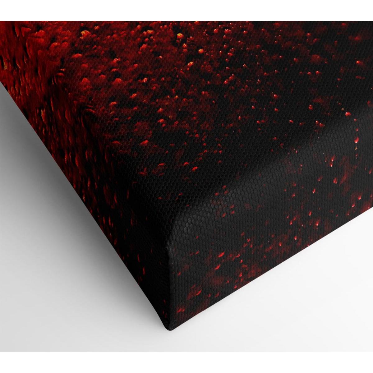 Red Drops Canvas Print Wall Art - Yellow / 50.8cm – image 2
