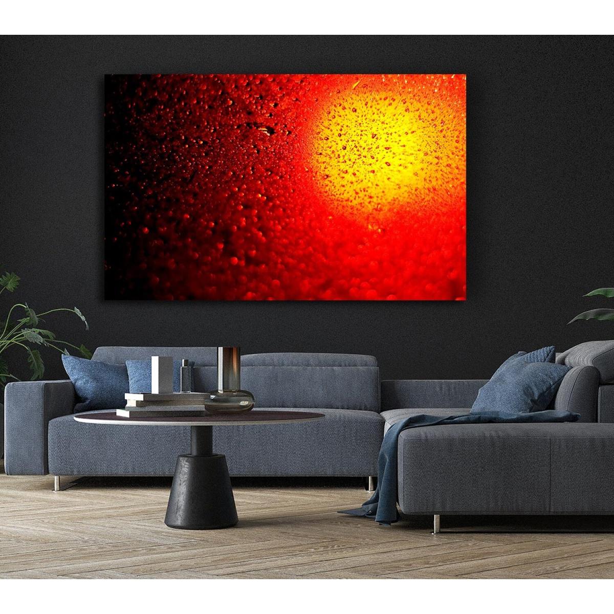 Red Drops Canvas Print Wall Art - Yellow / 50.8cm – image 6