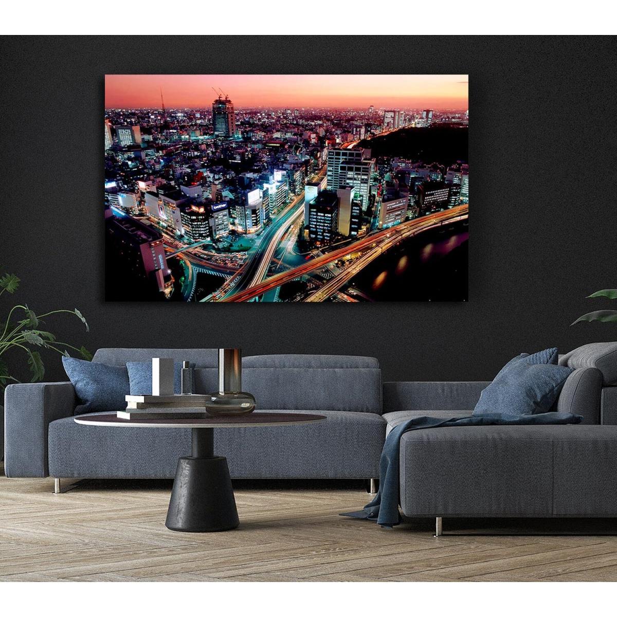 Down Town Canvas Print Wall Art - Yellow / 35.56cm – image 6