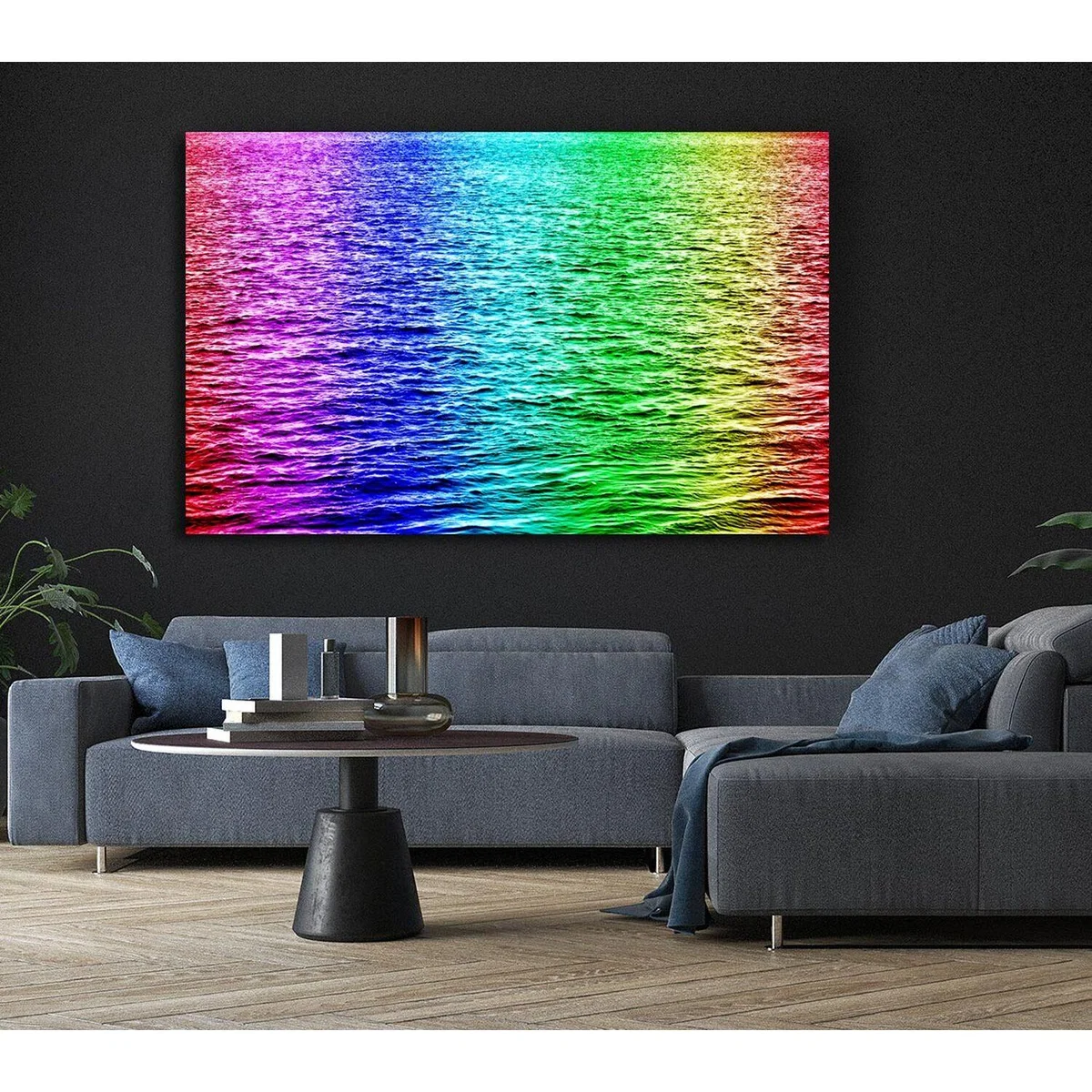 Rainbow Waters Canvas Print Wall Art - Yellow / 50.8cm – image 5