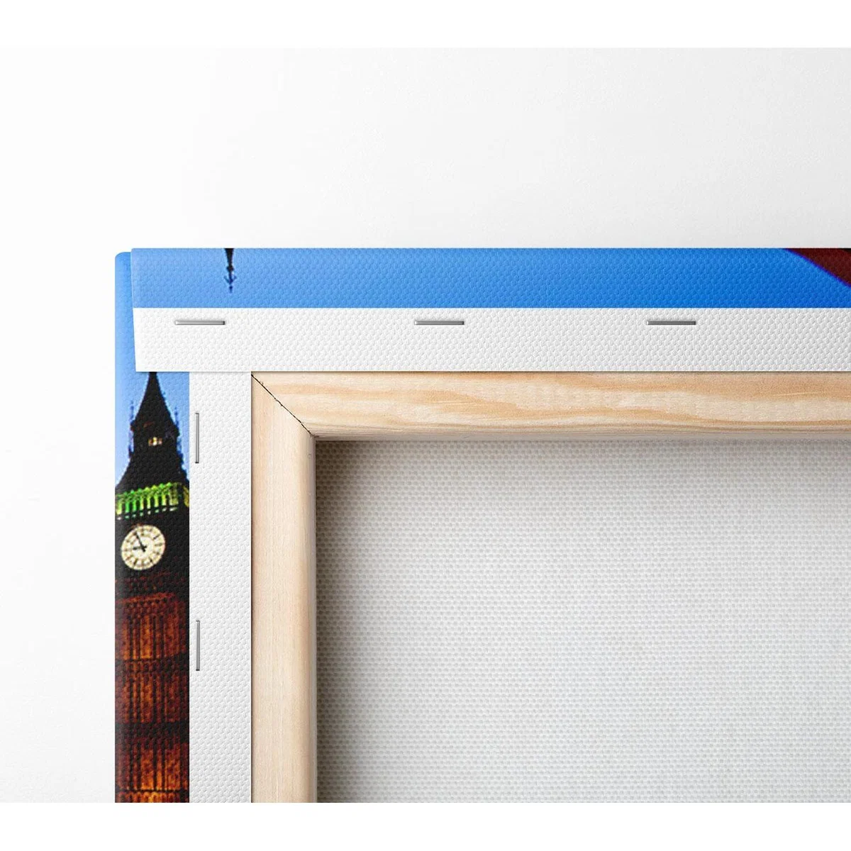 London Big Ben Double Decker Bus Canvas Print Wall Art - Yellow / 66.04cm – image 3