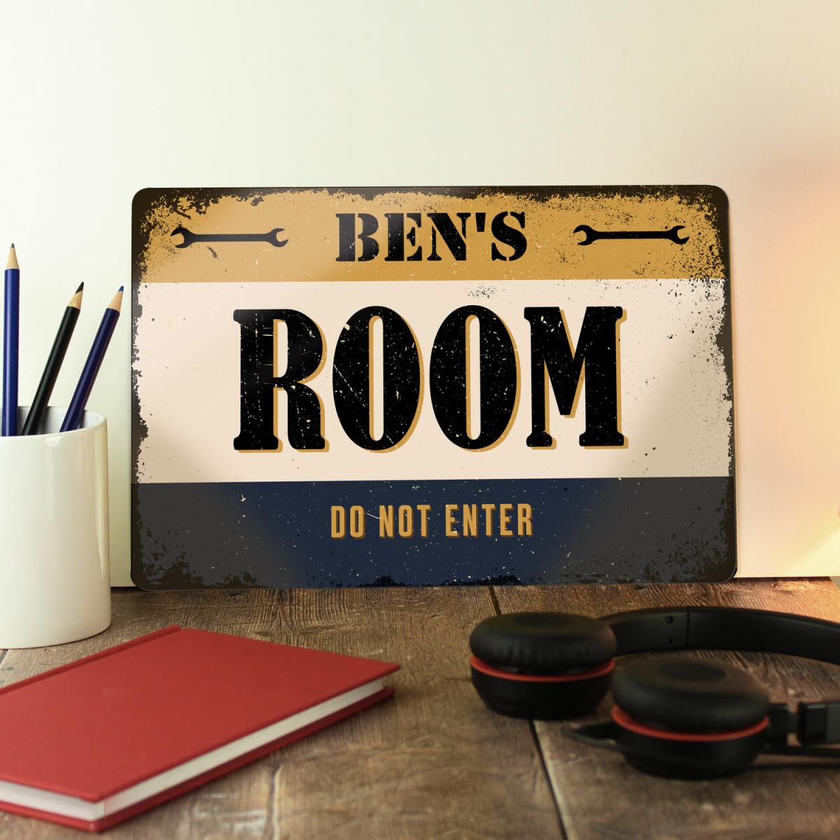 Personalised Garage Metal Sign - Beige – image 4