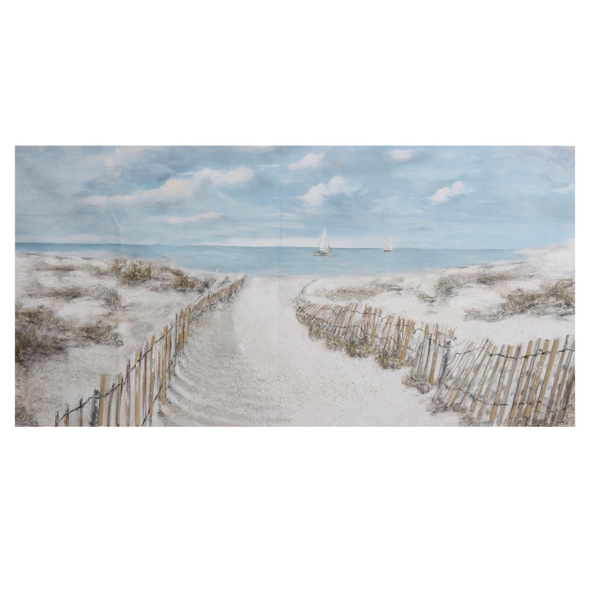 Coastal View Hand Painted Canvas – image 2