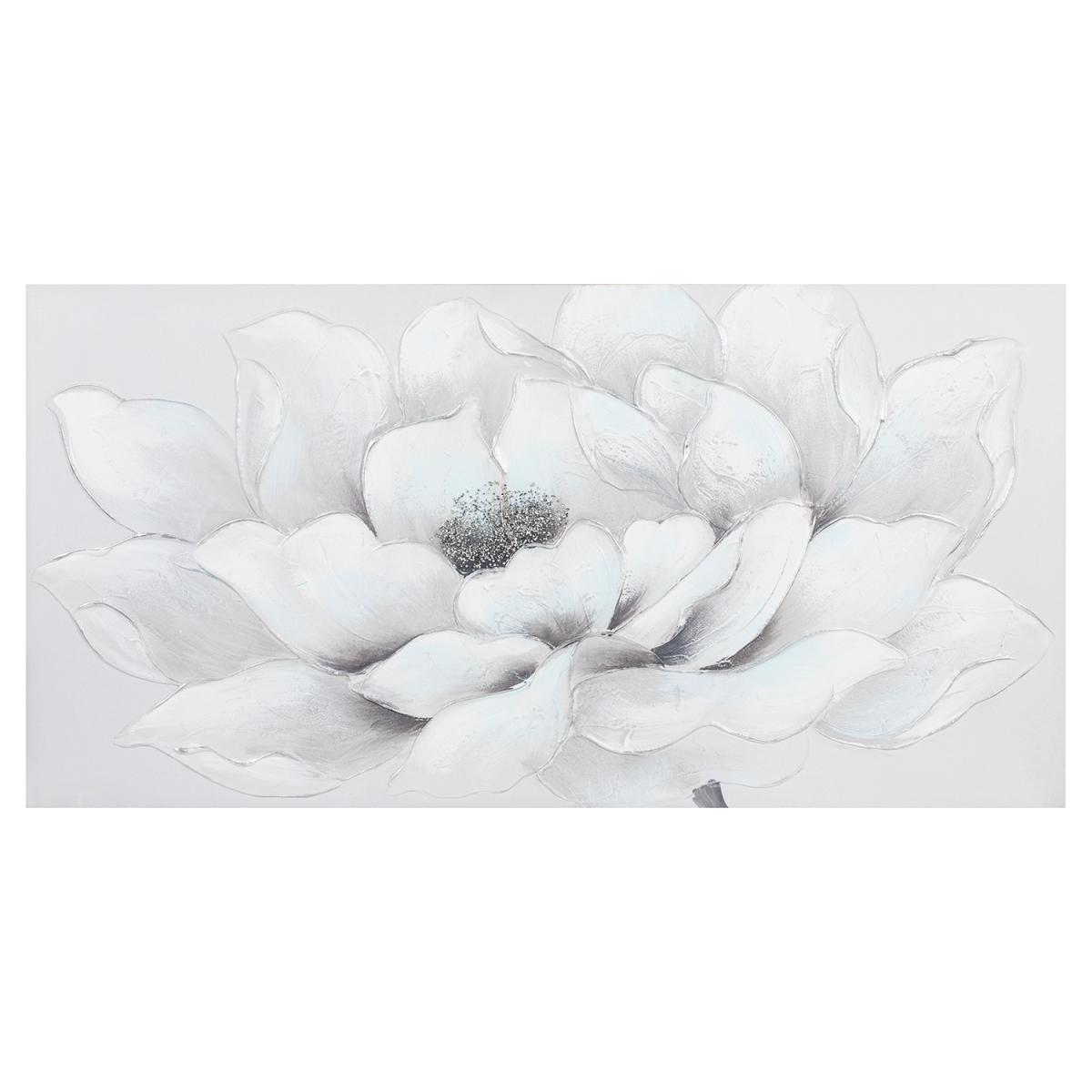 Soft Blue Sparkle Flower Canvas – image 2