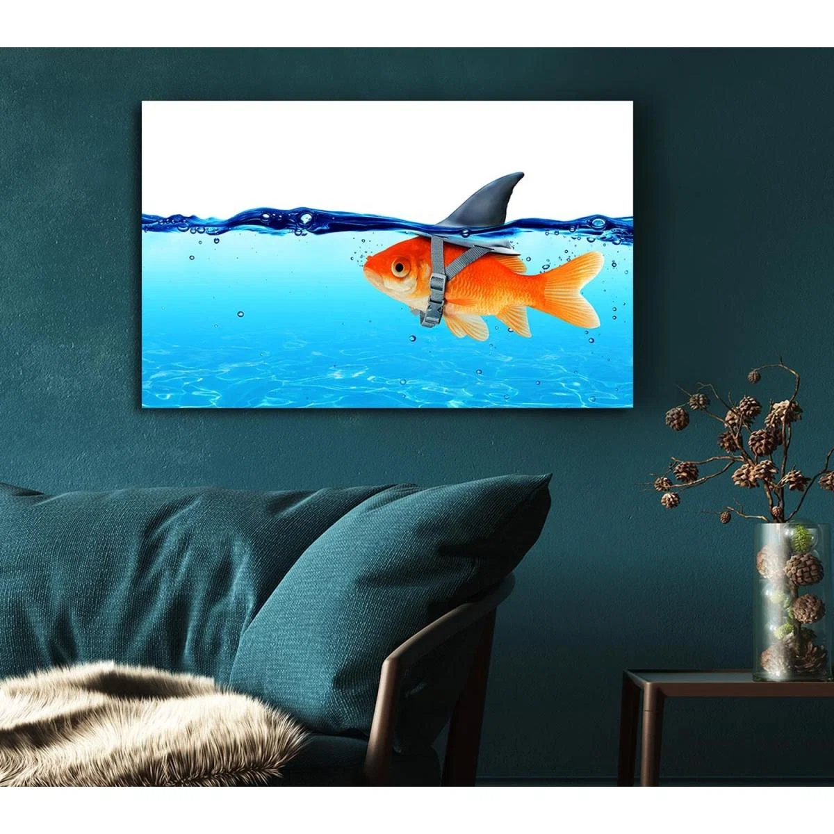 Goldfish Shark - Yellow / Large 26 x 40 Inches – image 2