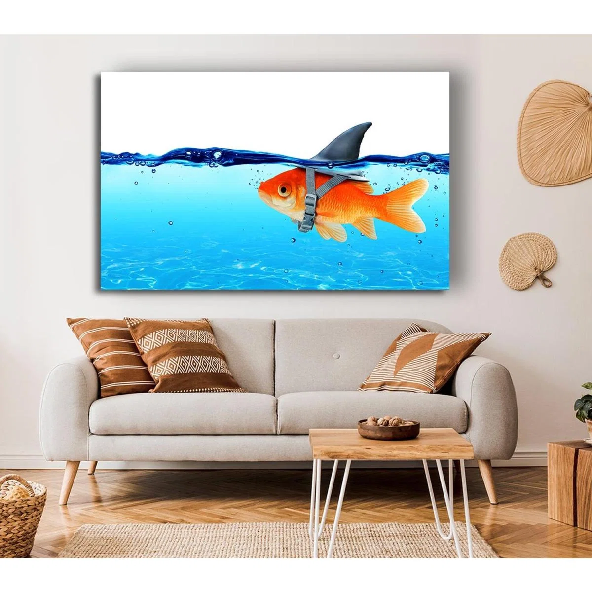 Goldfish Shark - Yellow / Large 26 x 40 Inches – image 5