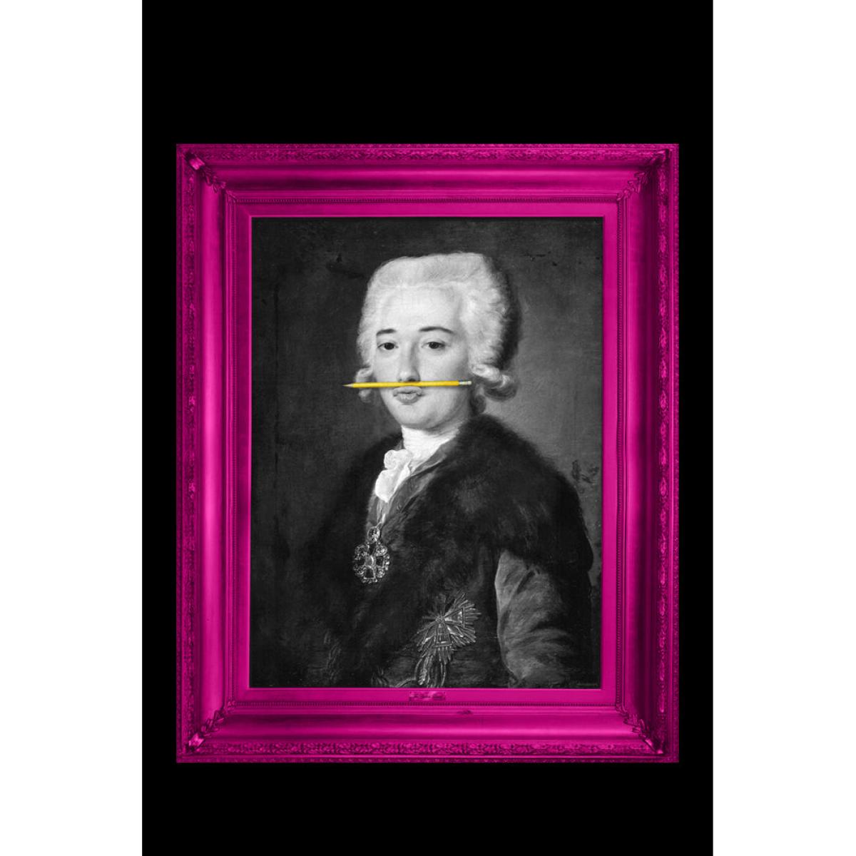 The Yellow Pencil Canvas with Printed Frame – image 2