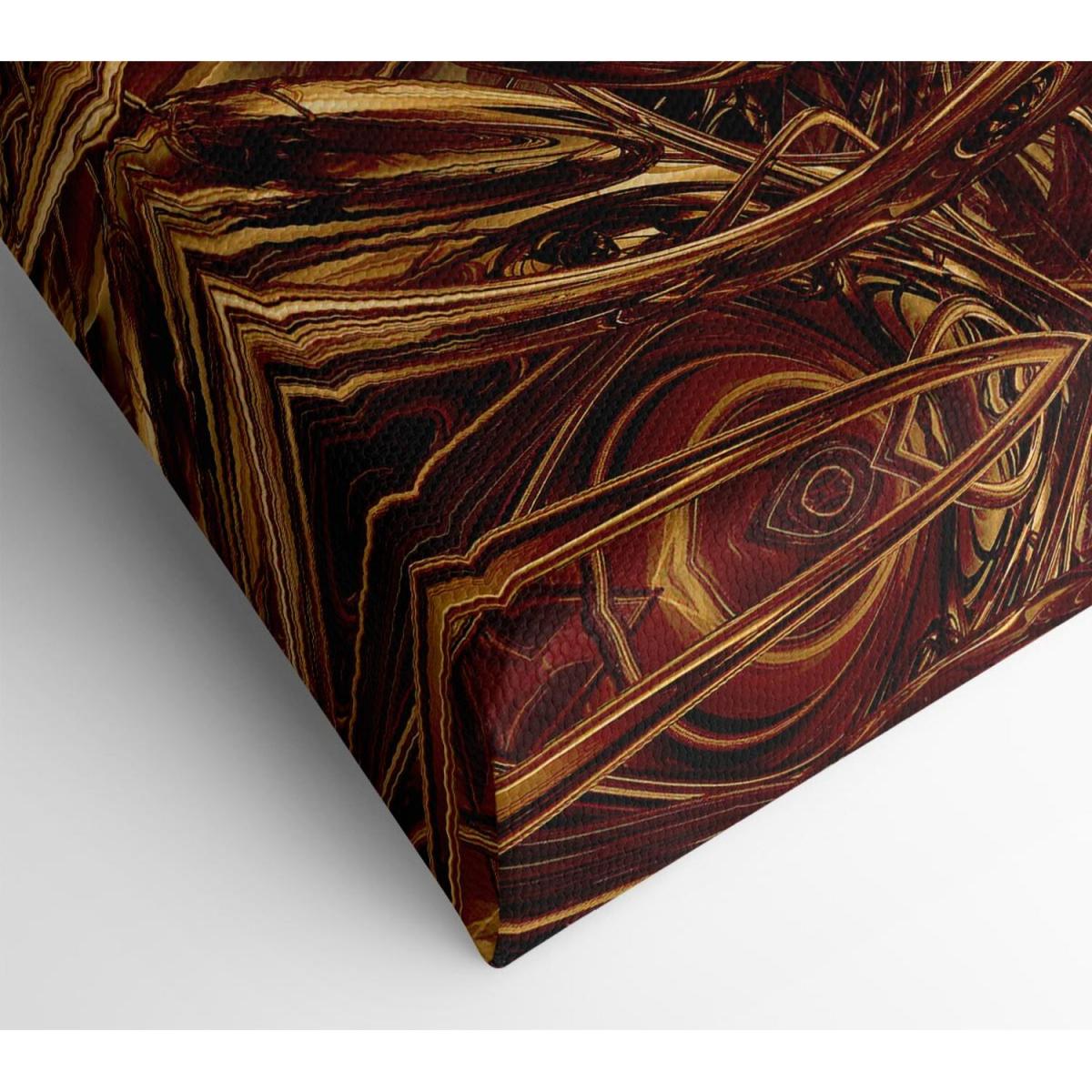 Through The Tunnels Of Time Canvas Print Wall Art - Yellow / 50.8cm – image 2