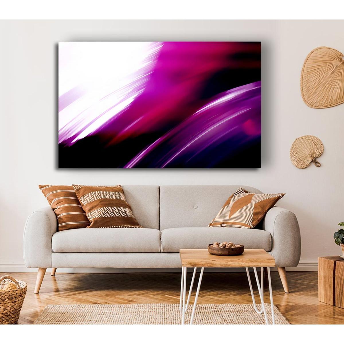 Cerise Smearms Canvas Print Wall Art - Yellow / 81.28cm – image 3