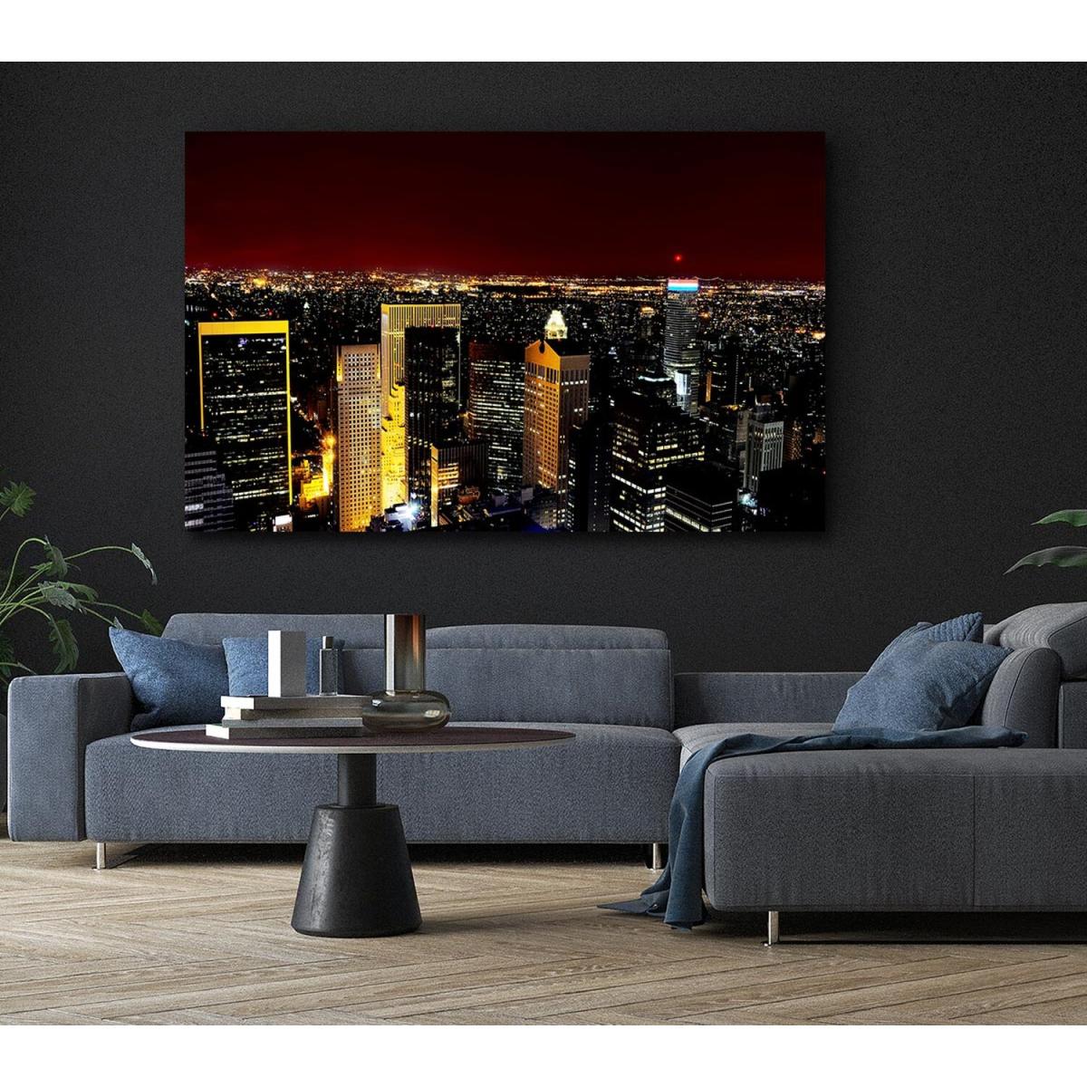 City That Never Sleeps Canvas Print Wall Art - Yellow / 35.56cm – image 6
