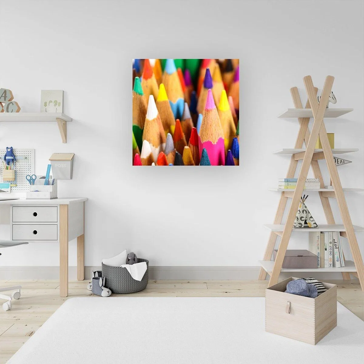 Colouring Pencils Canvas Print - Brown / Small – image 2