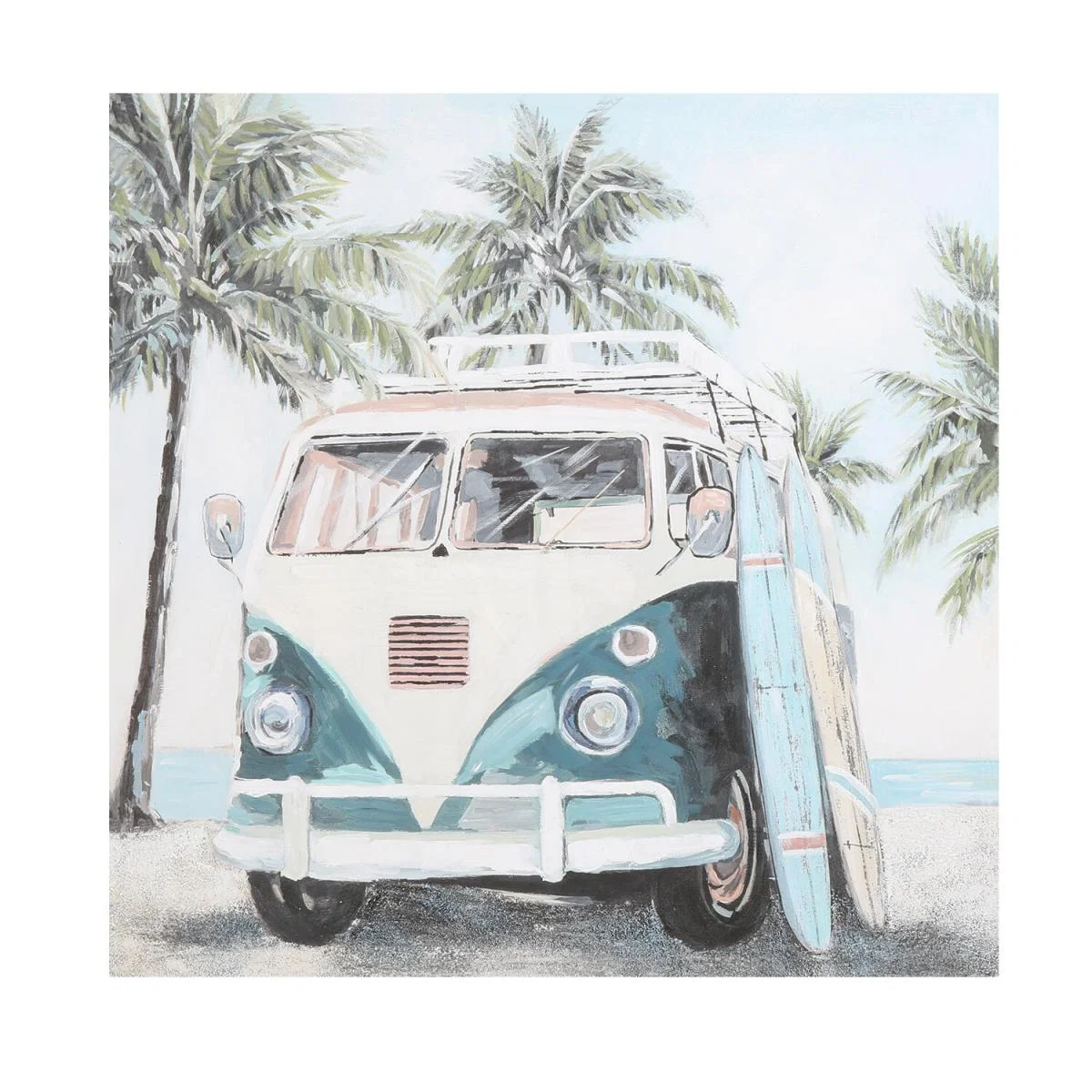 Beach Camper Hand Painted Canvas – image 2