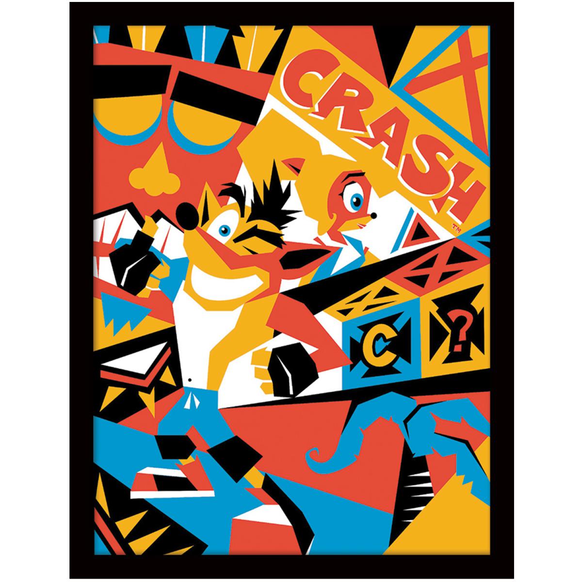Crash Bandicoot (Posterized) Framed Print – image 2