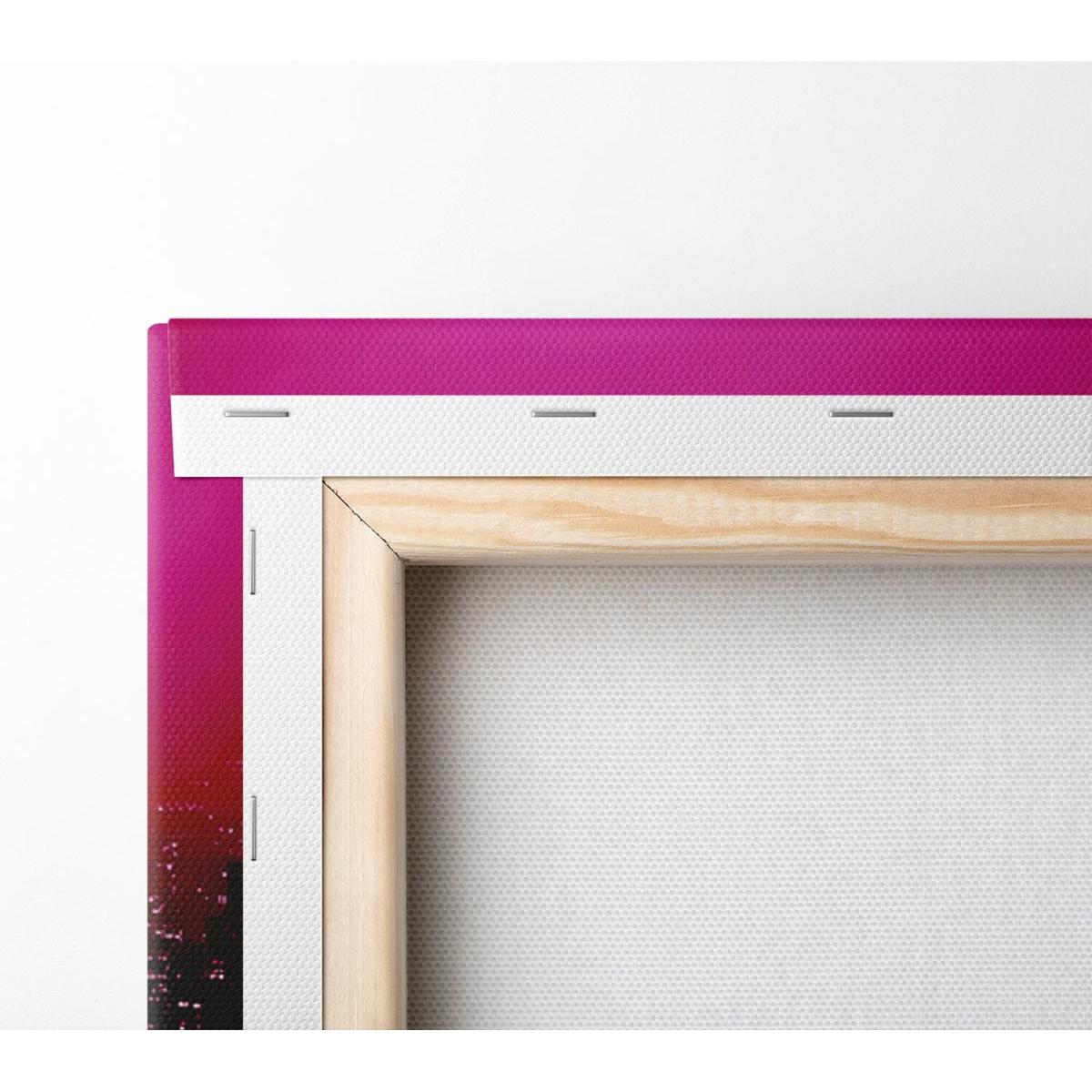 New York City Pink Skies Canvas Print Wall Art - Yellow / 35.56cm – image 3