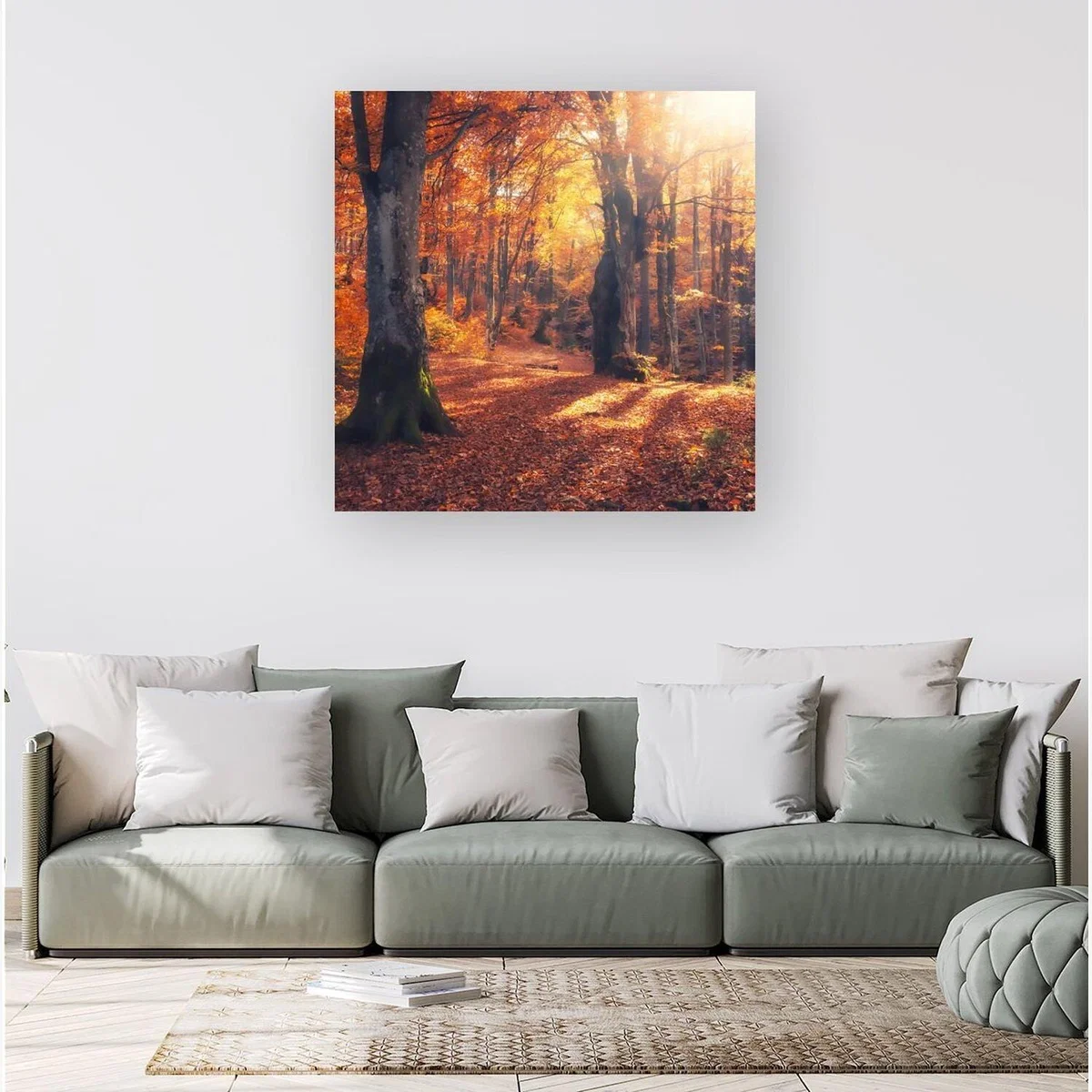 Autumn Forest Canvas Print - Orange / Large – image 1