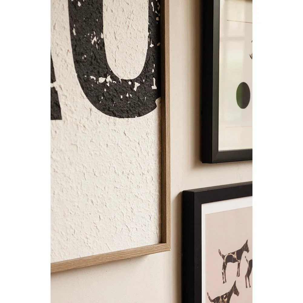 Framed Black & White Ciao Wall Art – image 3