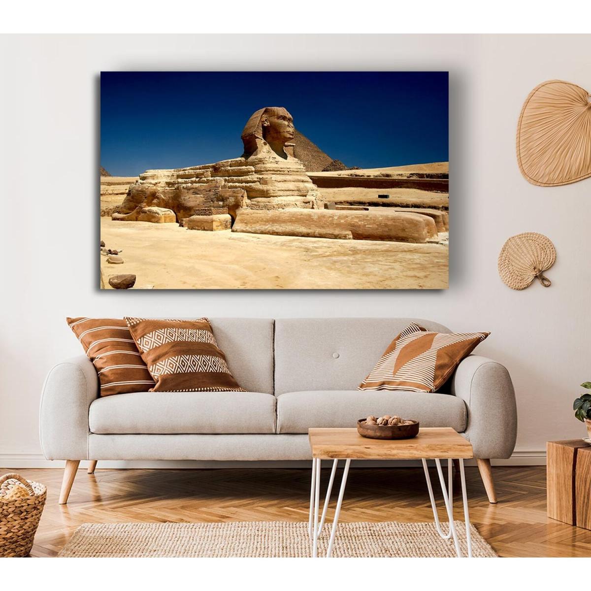 Great Sphinx Of Giza Canvas Print Wall Art - Yellow / 81.28cm – image 4