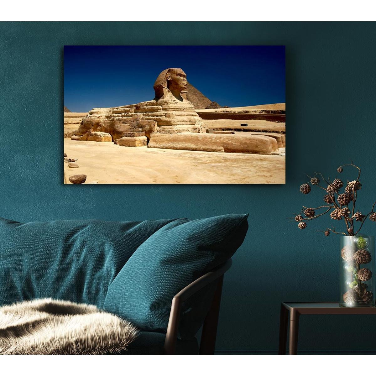 Great Sphinx Of Giza Canvas Print Wall Art - Yellow / 81.28cm – image 5