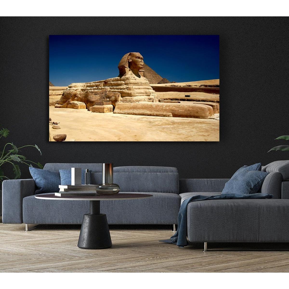 Great Sphinx Of Giza Canvas Print Wall Art - Yellow / 81.28cm – image 6