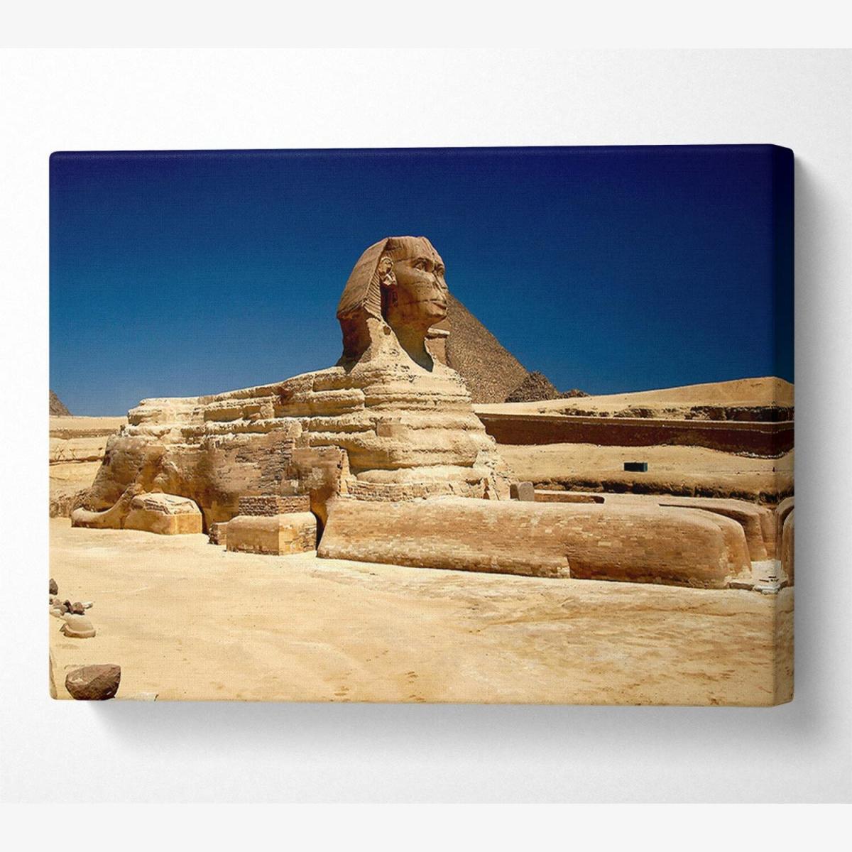 Great Sphinx Of Giza Canvas Print Wall Art - Yellow / 81.28cm – image 1