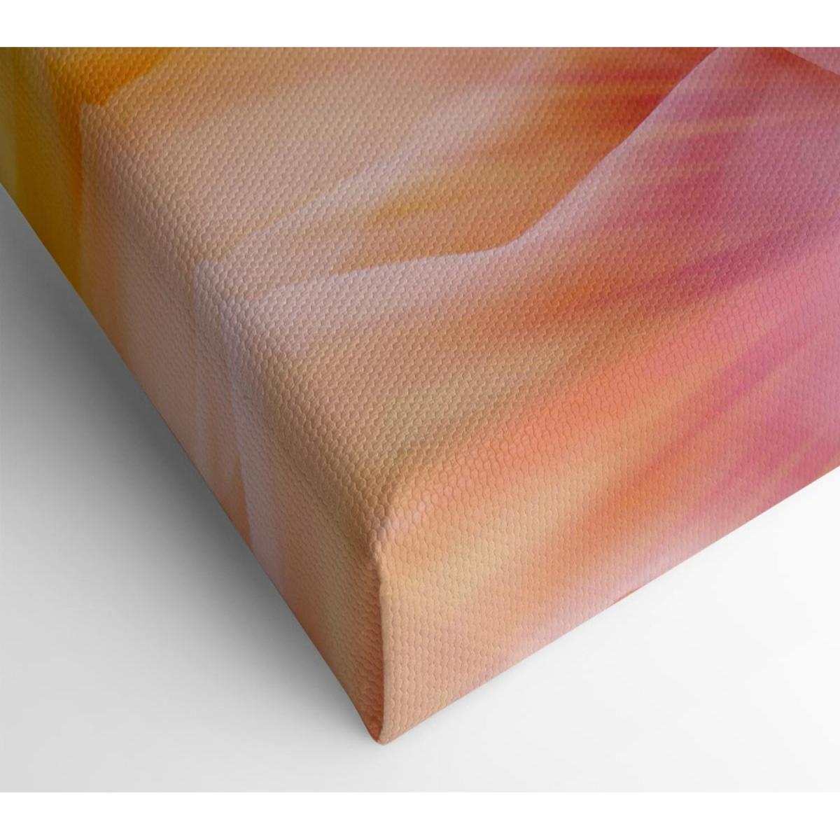 Soft Silk Reflections Canvas Print Wall Art - Yellow / 35.56cm – image 2