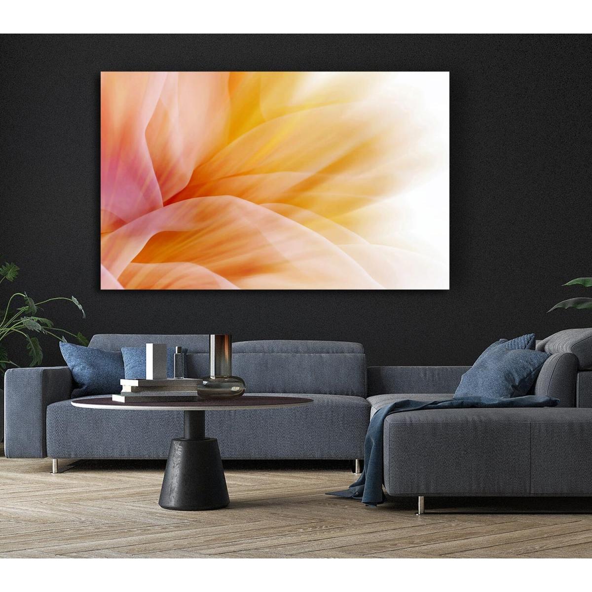 Soft Silk Reflections Canvas Print Wall Art - Yellow / 35.56cm – image 6