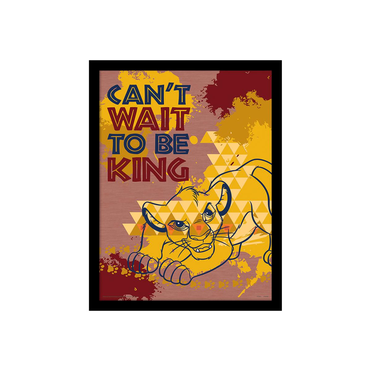 The Lion King (Can't Wait to be King) Framed Print – image 1