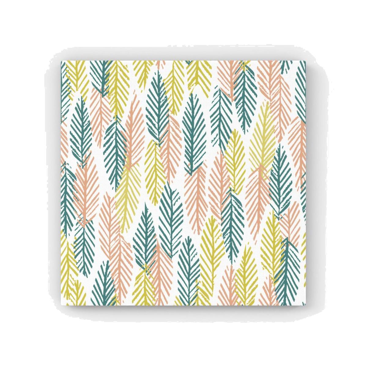 Scandinavian Style Foliage Canvas Print - Green / 40.6cm