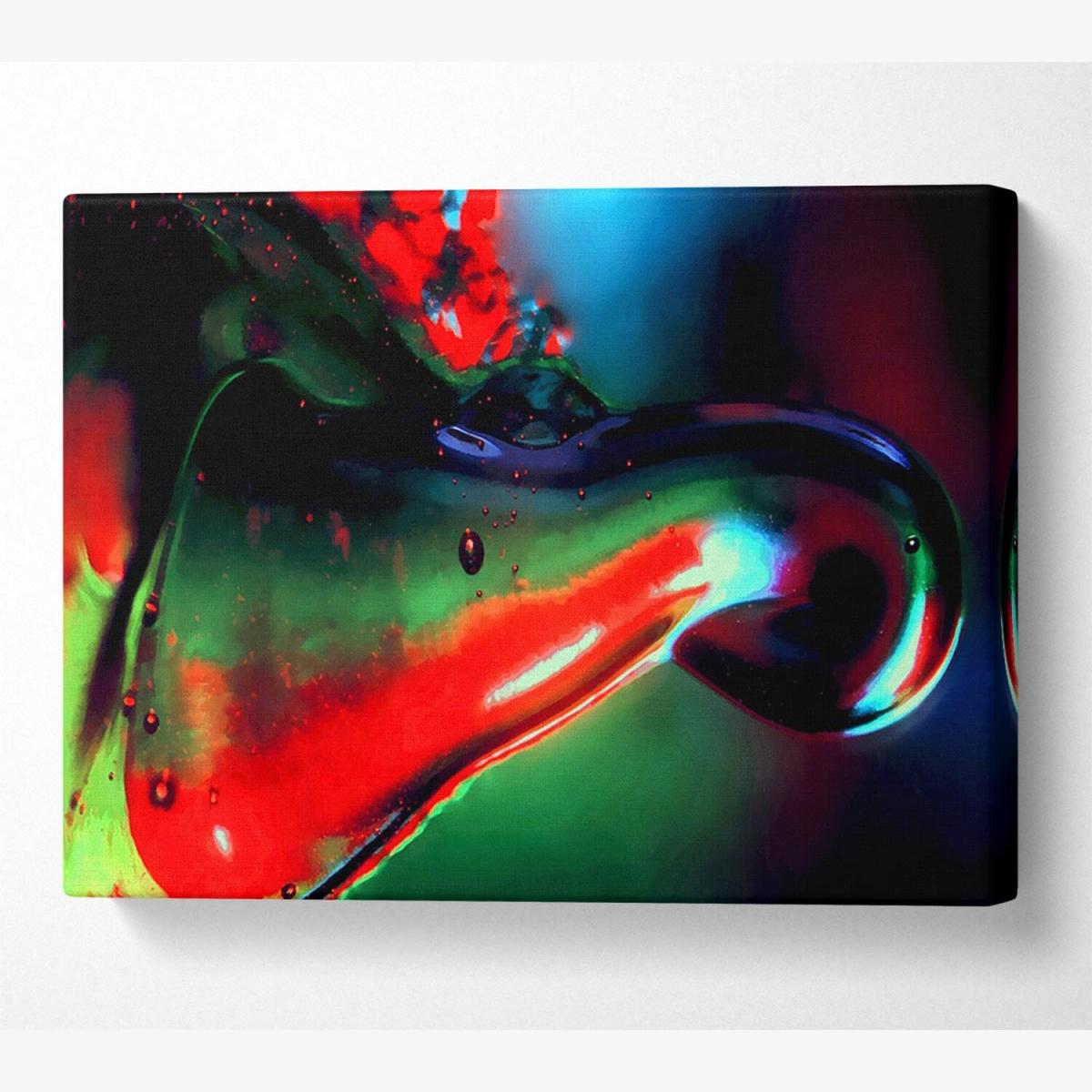 Melting Colours Canvas Print Wall Art - Yellow / 50.8cm – image 1