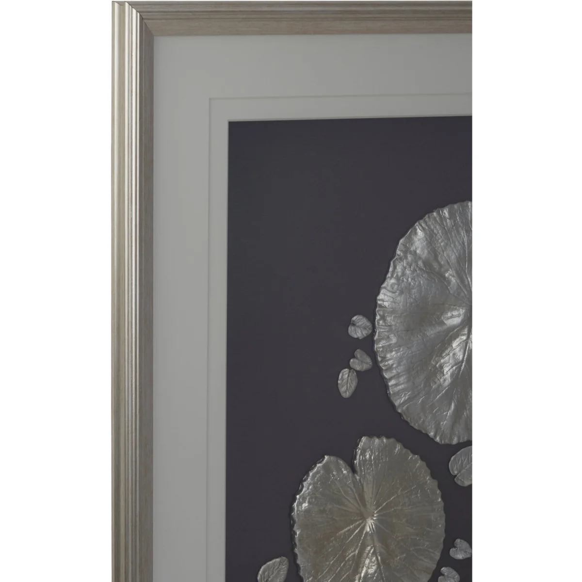 Nason Silver Leaf Design Framed Wall Art - Silver – image 4