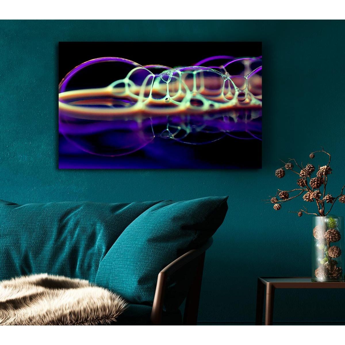 Oil Bubbles Canvas Print Wall Art - Yellow / 35.56cm – image 5