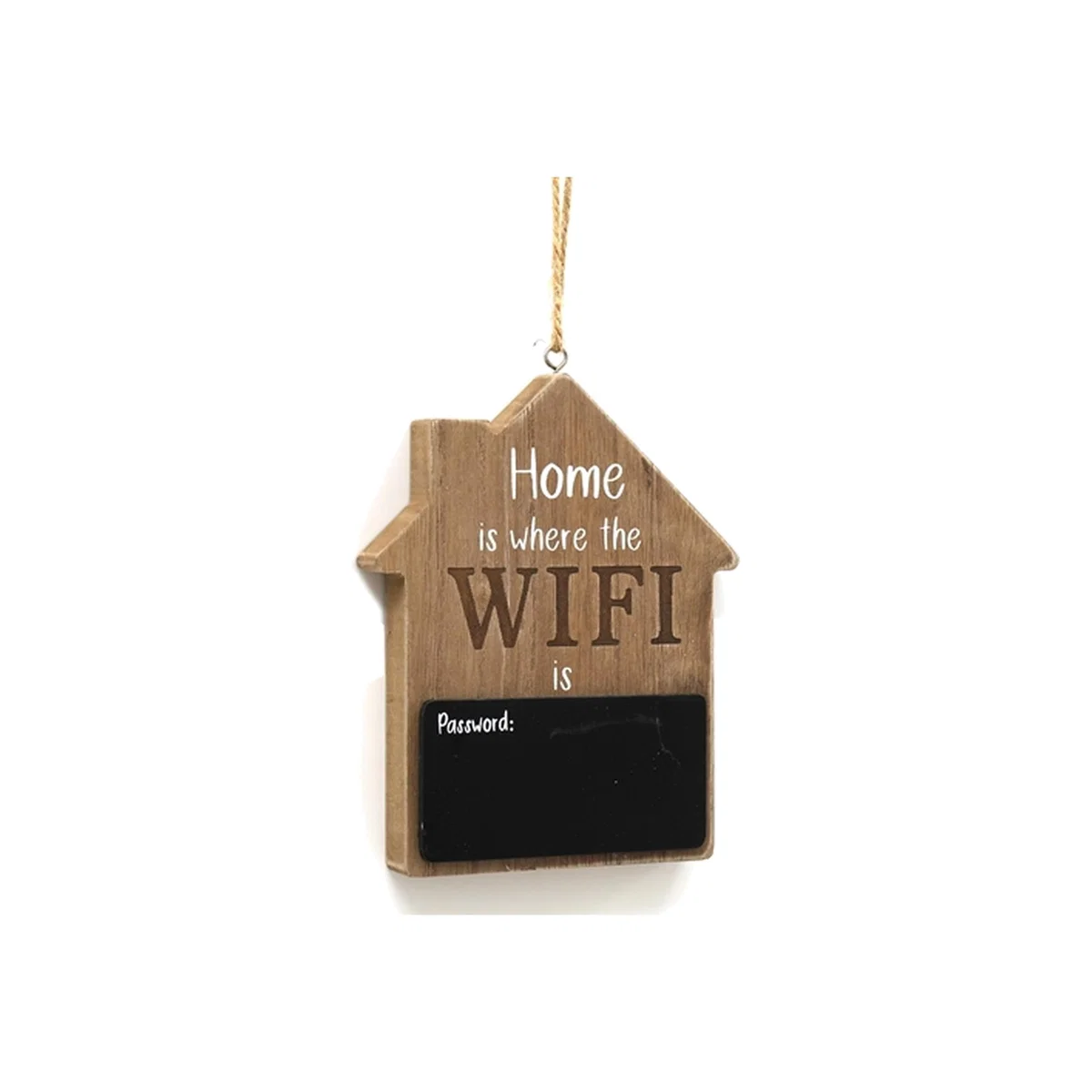 House Shape Wi-Fi Sign - Brown