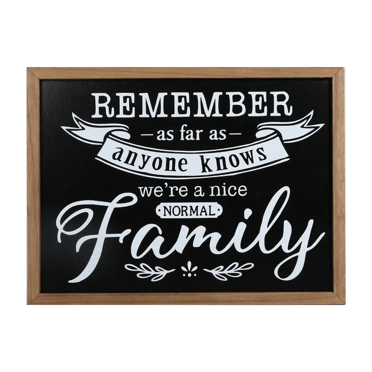 Chalkboard Style Family Quote Sign - Black