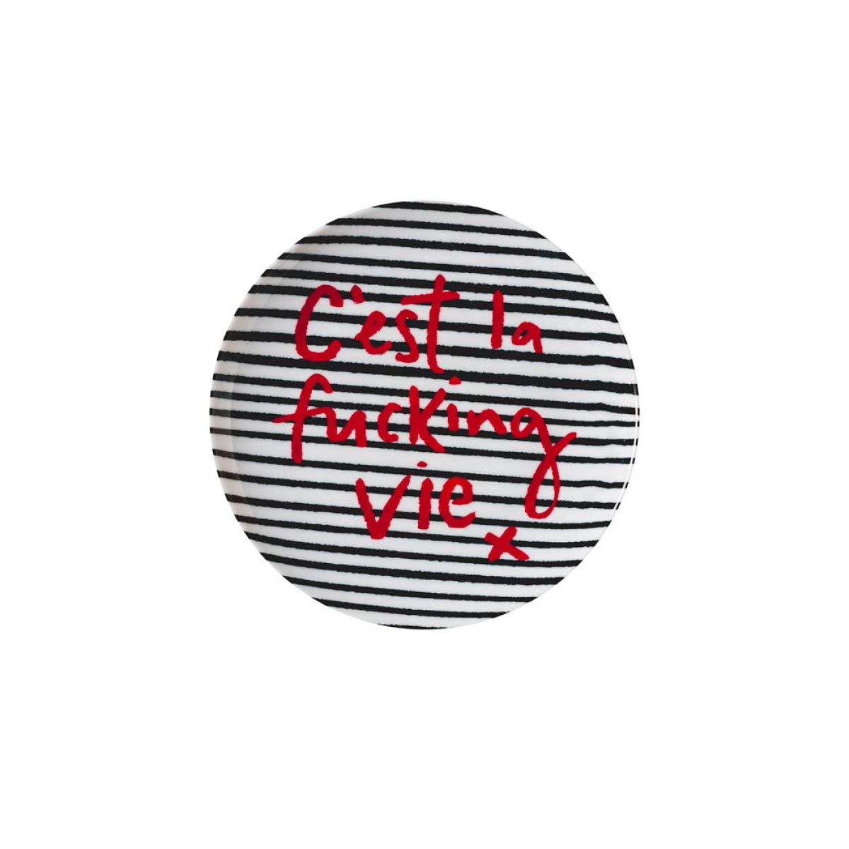 C'est La Fucking Vie Decorative Wall Plate – image 2