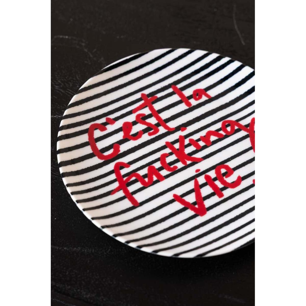 C'est La Fucking Vie Decorative Wall Plate – image 6